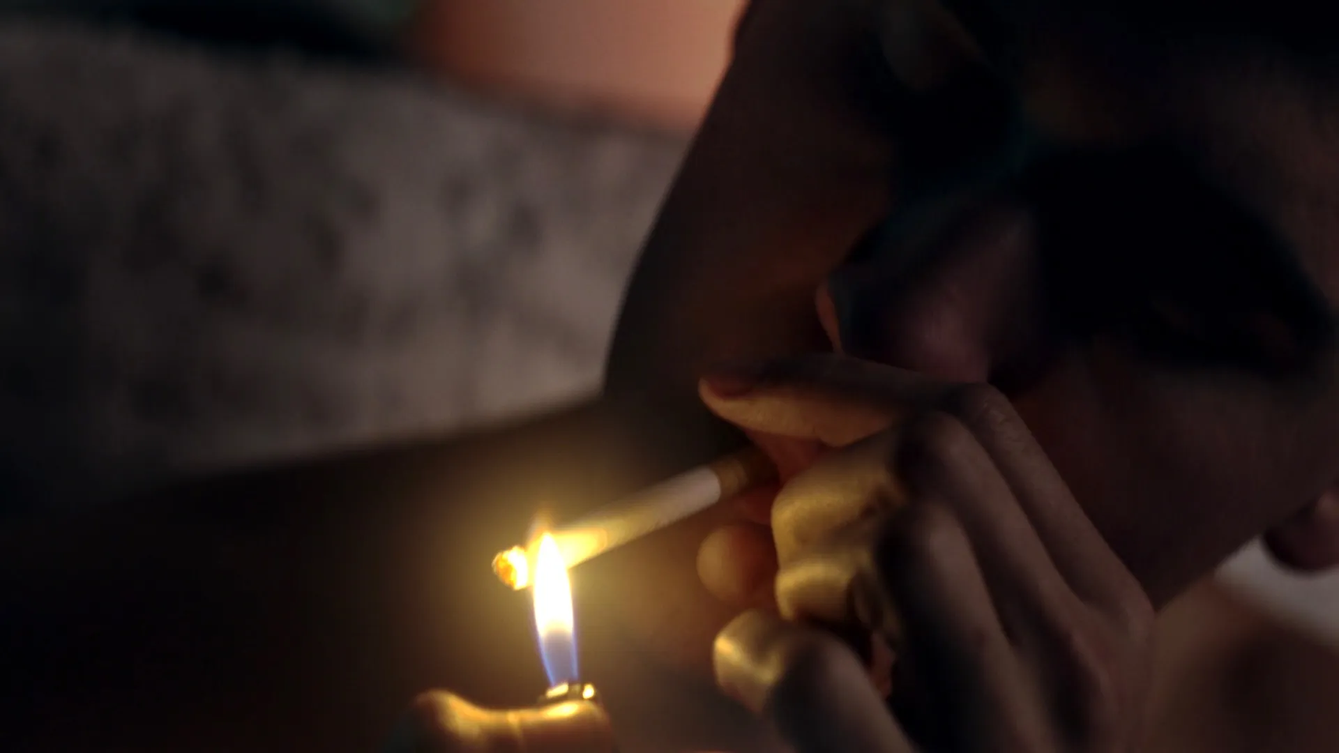 Cinematic still from production work by Emily Riskas, Director of Photography