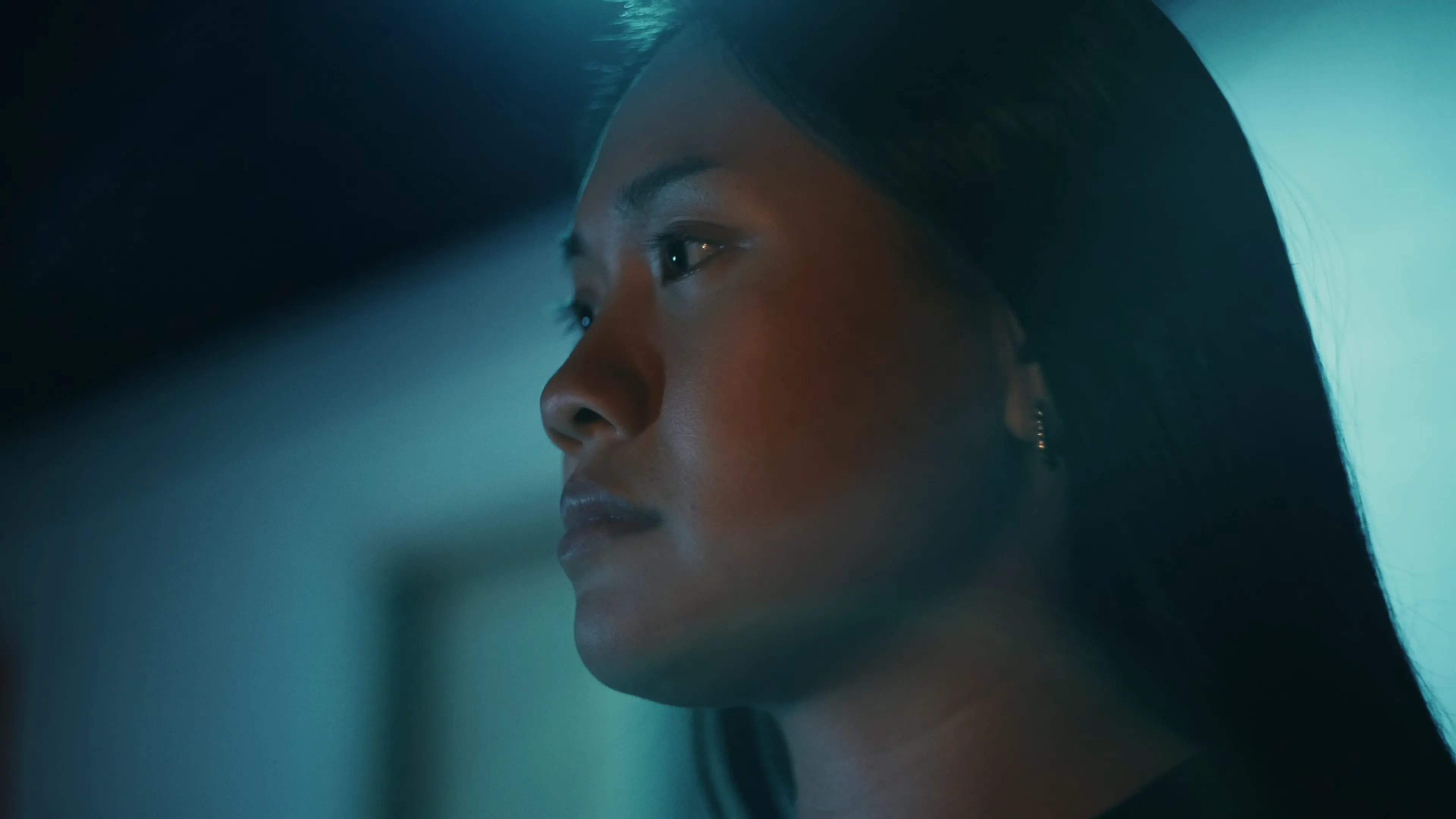 Cinematic still from production work by Emily Riskas, Director of Photography