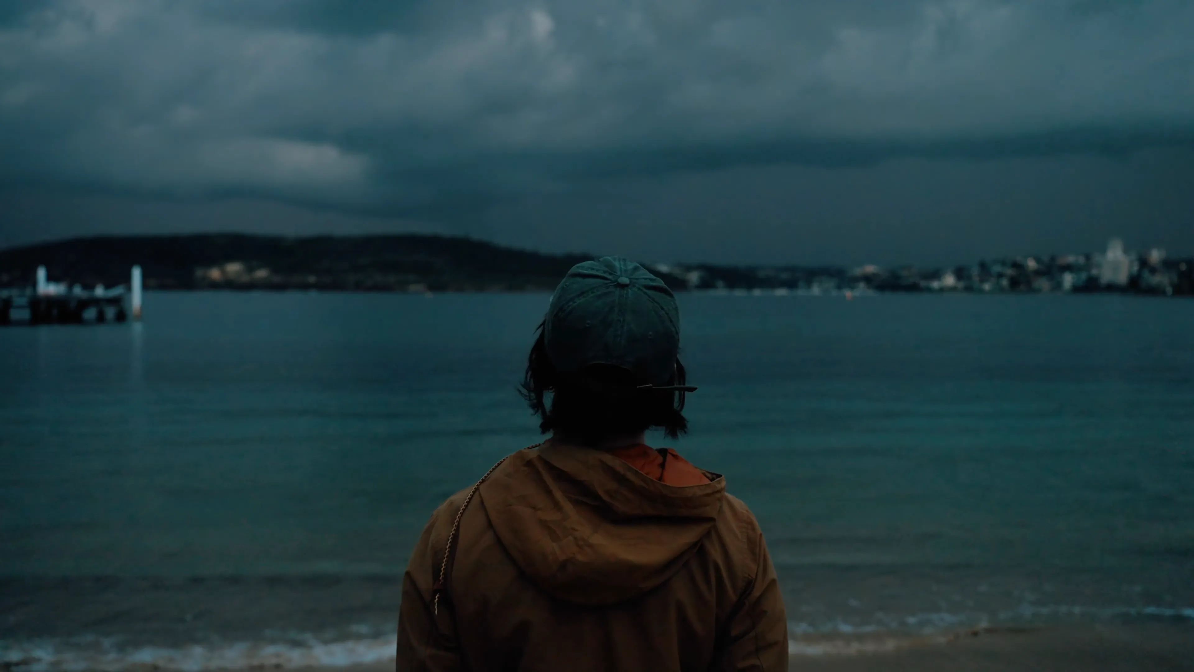 Cinematic still from production work by Emily Riskas, Director of Photography