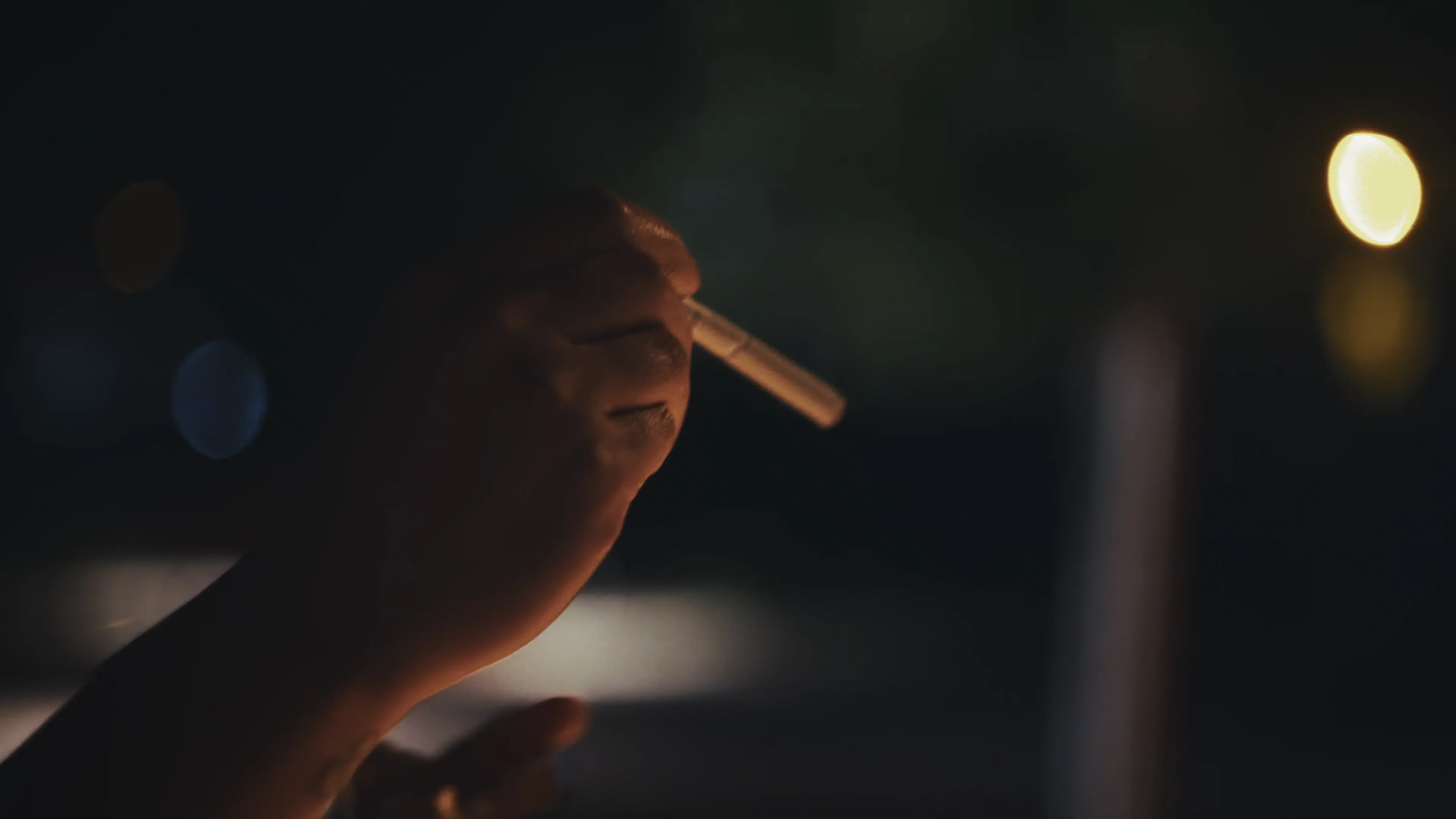 Cinematic still from production work by Emily Riskas, Director of Photography